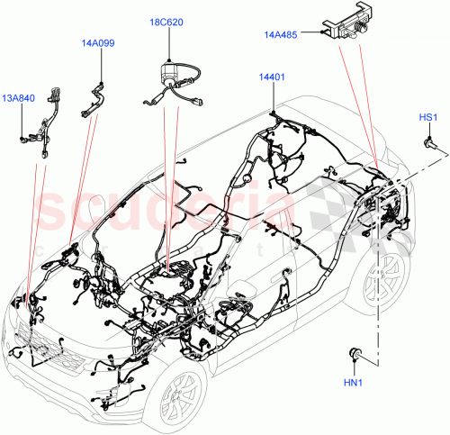 Part Diagram for Land Rover LR167002