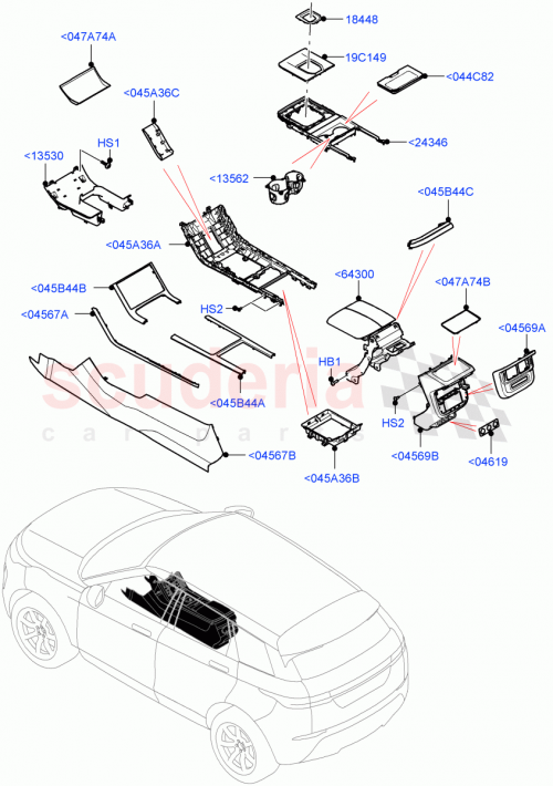 Part Diagram for Land Rover LR155301
