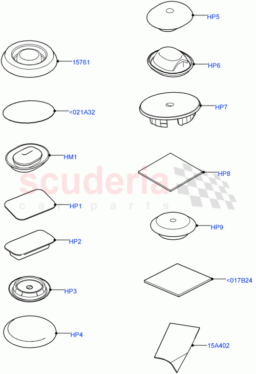 Part Diagram for Land Rover LR131412