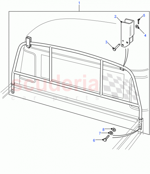 Part Diagram for Land Rover MUC1086