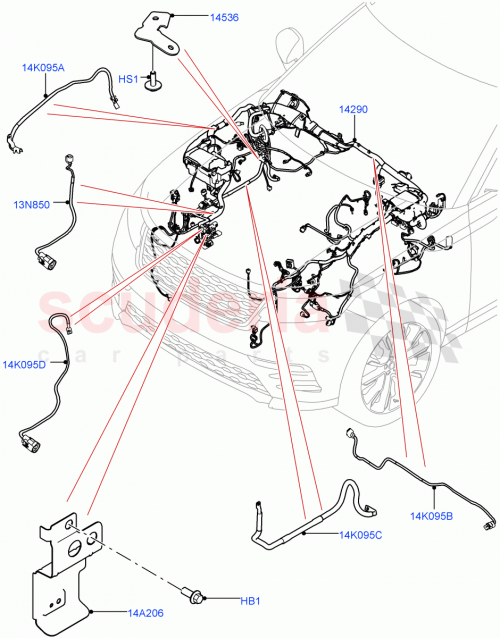 Part Diagram for Land Rover LR135751