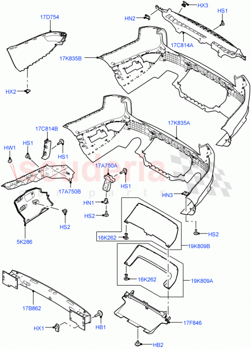 Part Diagram for Land Rover LR055885