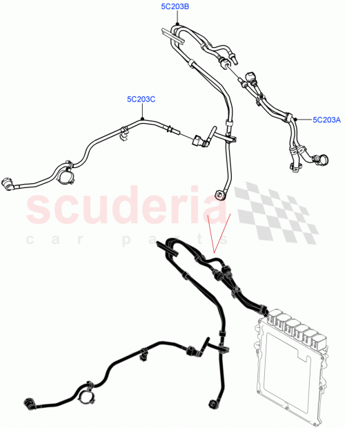 Part Diagram for Land Rover LR140970