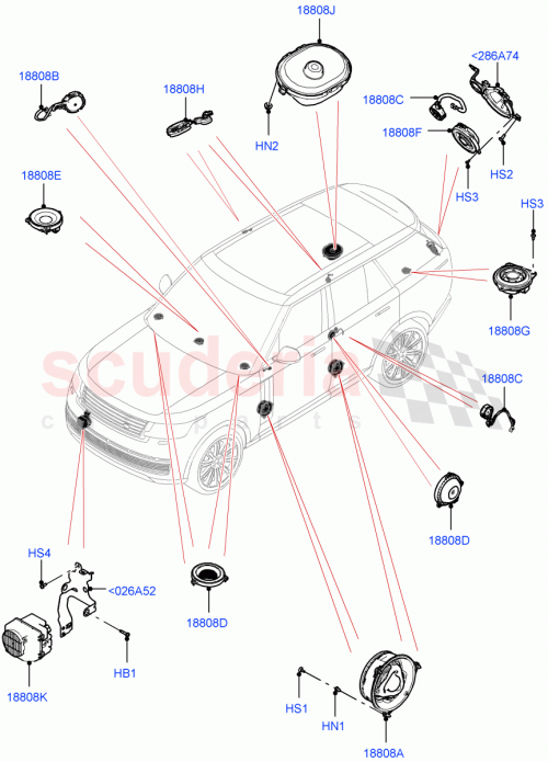 Part Diagram for Land Rover LR182127
