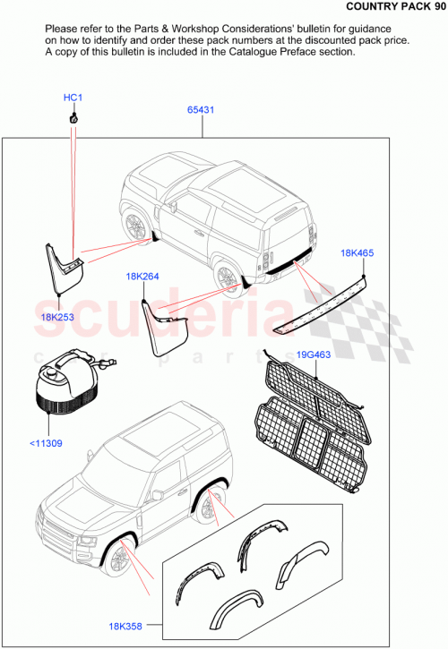 Part Diagram for Land Rover VPLE90CTY01