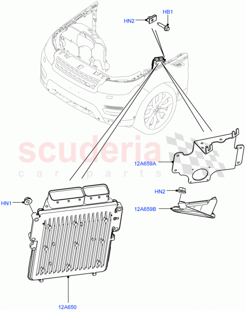 Part Diagram for Land Rover LR038618