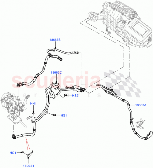 Part Diagram for Land Rover LR140981