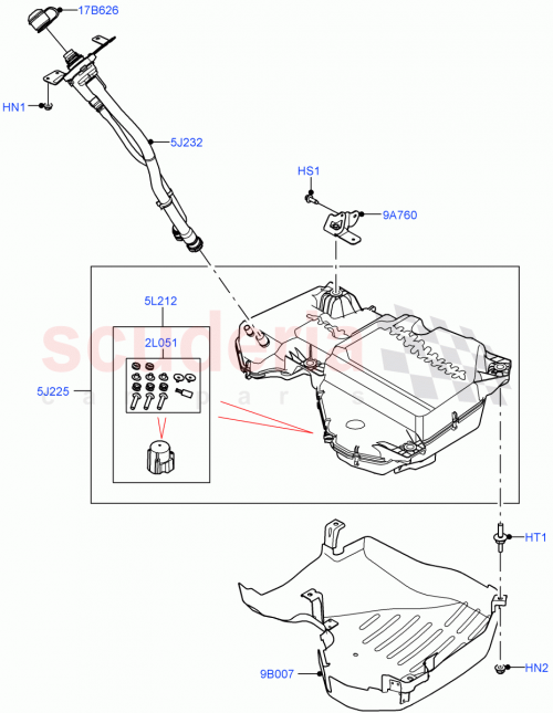 Part Diagram for Land Rover LR152218