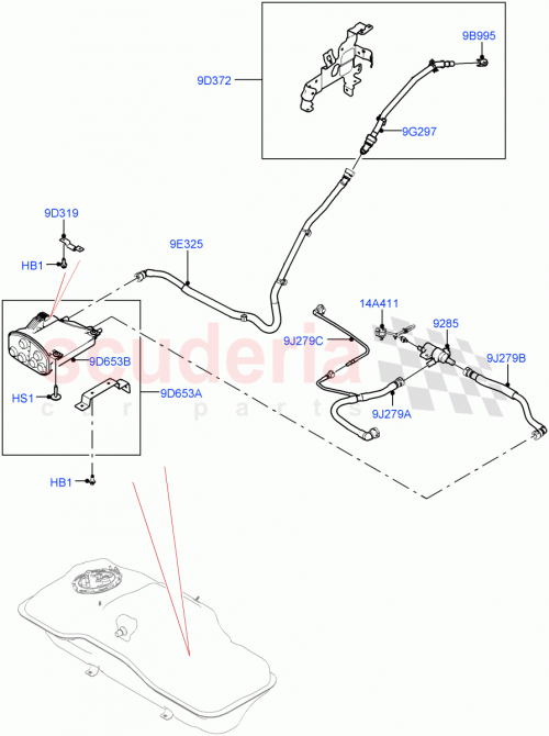 Part Diagram for Land Rover LR167104