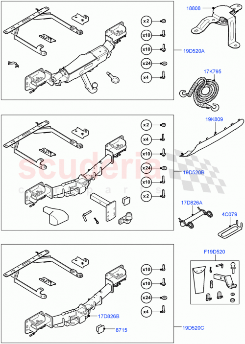 Part Diagram for Land Rover LR105613