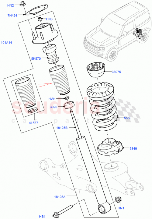 Part Diagram for Land Rover LR106456