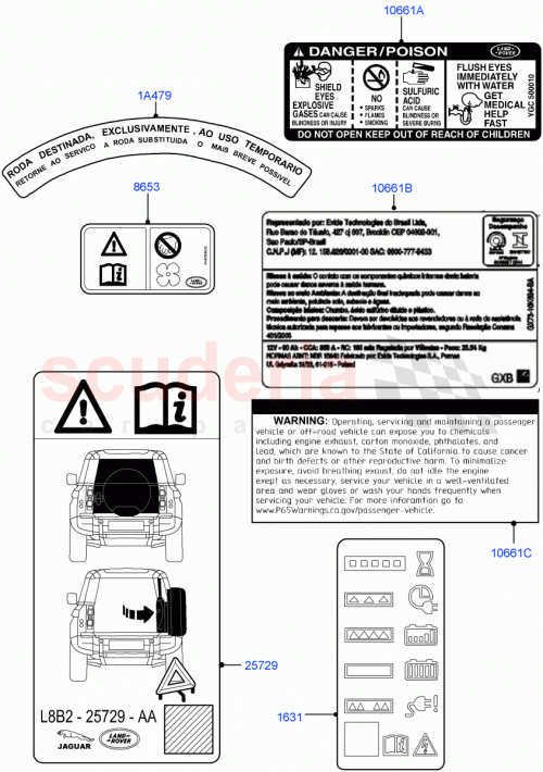 Part Diagram for Land Rover LR129920