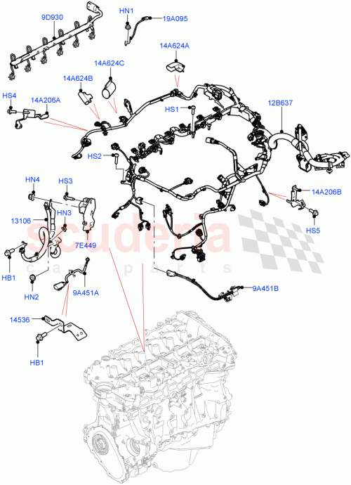 Part Diagram for Land Rover LR138590