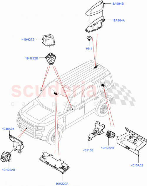 Part Diagram for Land Rover LR165685