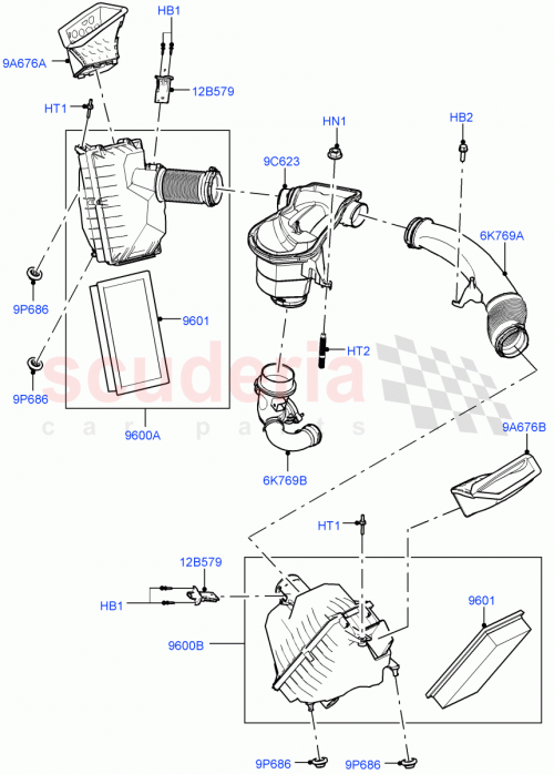 Part Diagram for Land Rover LR164820