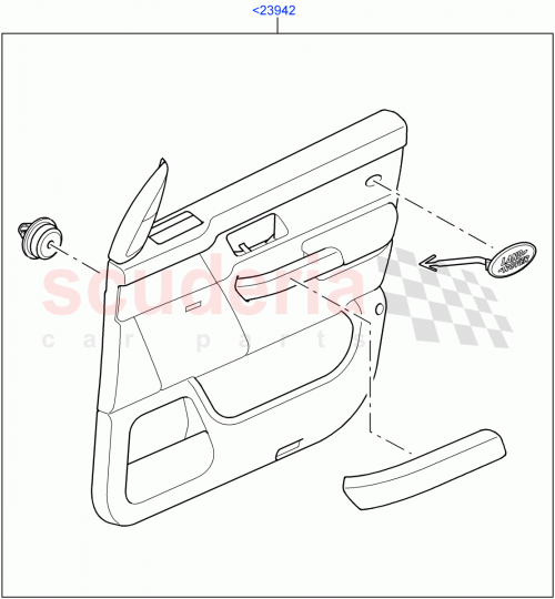 Part Diagram for Land Rover VBA500100