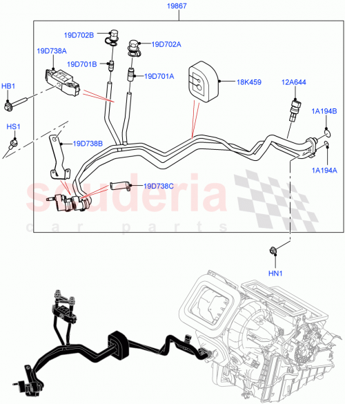 Part Diagram for Land Rover LR157874
