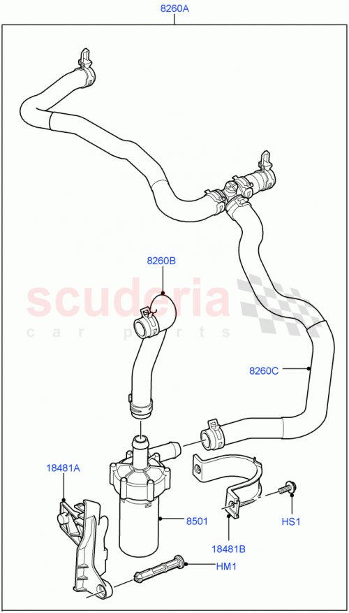 Part Diagram for Land Rover PEH500122