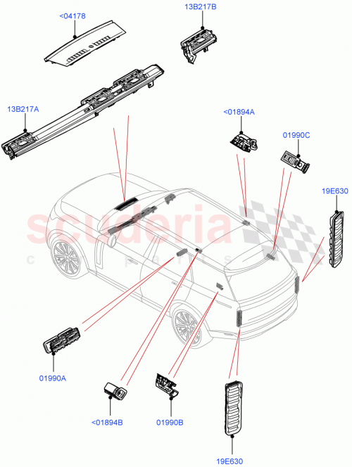 Part Diagram for Land Rover LR162106