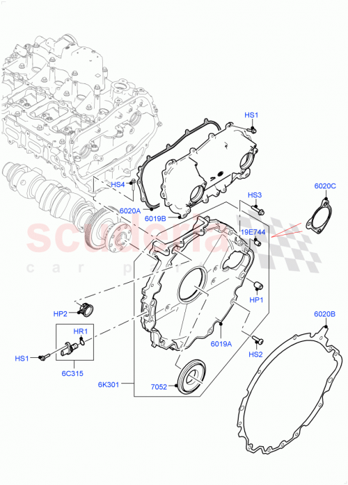 Part Diagram for Land Rover LR134975