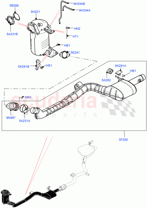 Part Diagram for Land Rover LR111128