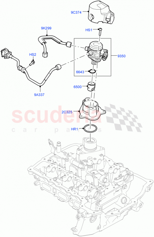 Part Diagram for Land Rover LR125397