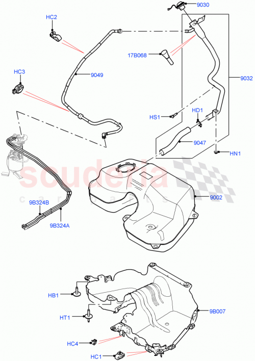Part Diagram for Land Rover LR088561