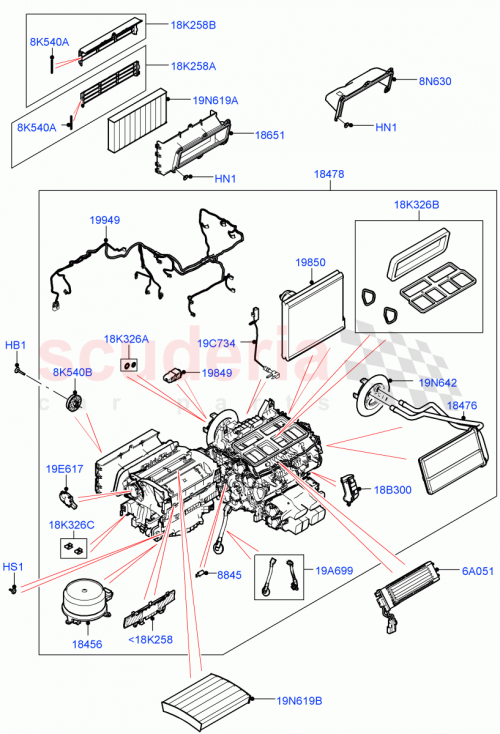 Part Diagram for Land Rover LR091737
