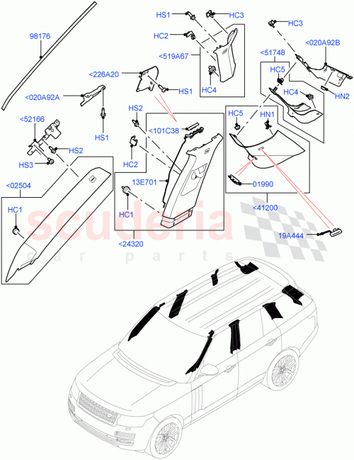 Part Diagram for Land Rover LR055671