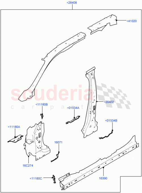 Part Diagram for Land Rover LR091305