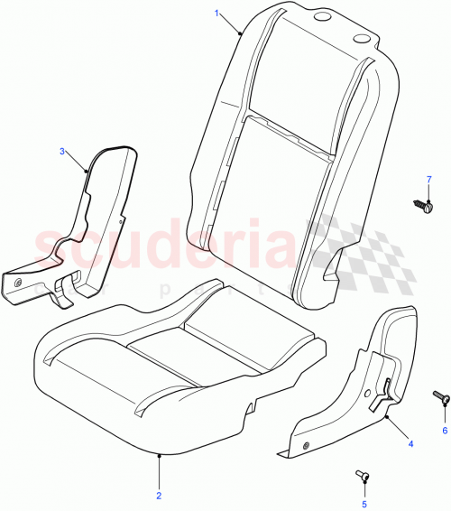 Part Diagram for Land Rover HXT501340PUY