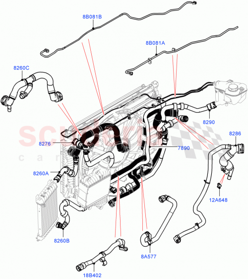 Part Diagram for Land Rover LR041442