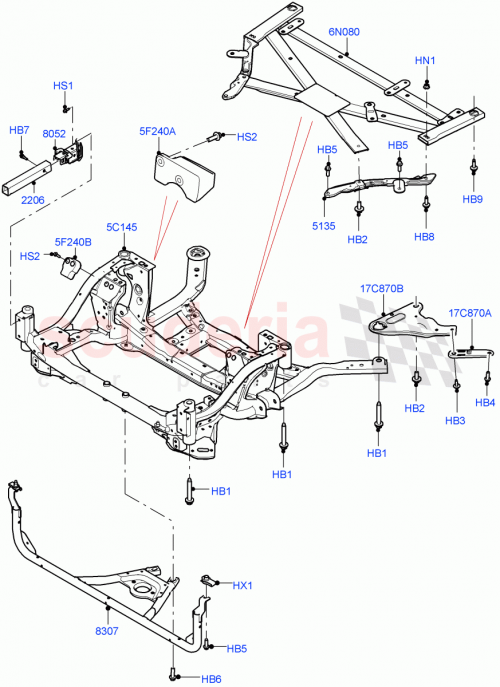 Part Diagram for Land Rover LR141806