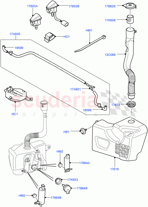 Part Diagram for Land Rover DEP1198