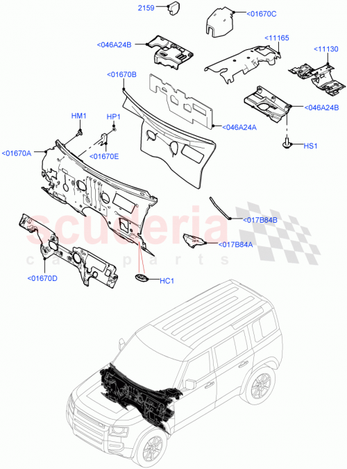 Part Diagram for Land Rover LR131743