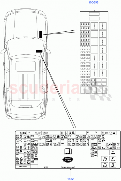 Part Diagram for Land Rover YQS500220