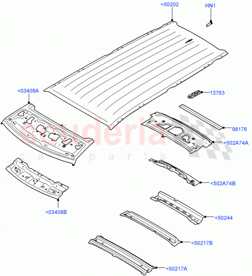 Part Diagram for Land Rover LR131144