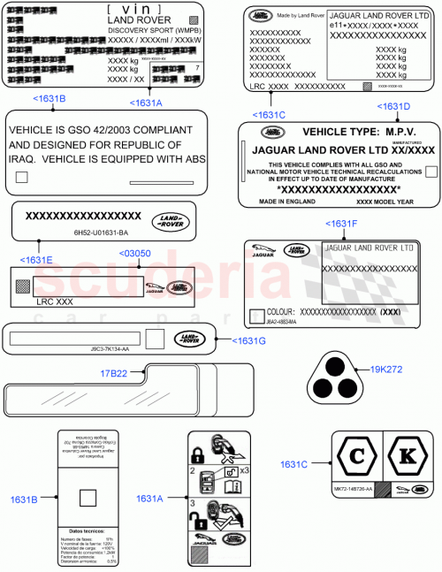 Part Diagram for Land Rover LR166288