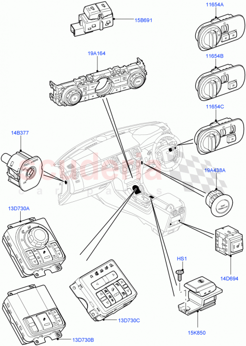 Part Diagram for Land Rover LR029583