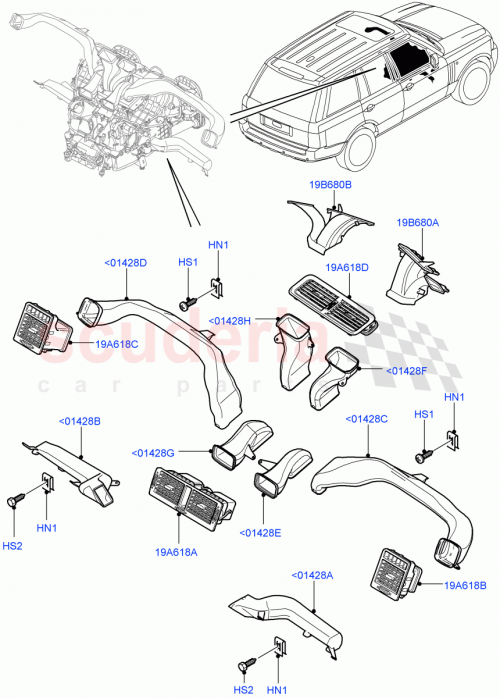 Part Diagram for Land Rover YYH000080
