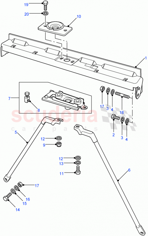 Part Diagram for Land Rover ABG710040