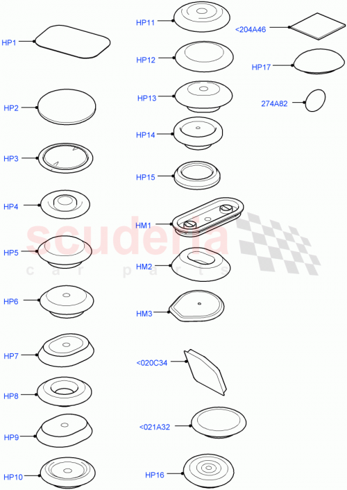 Part Diagram for Land Rover LR003293