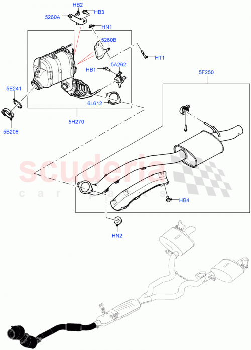 Part Diagram for Land Rover LR155142