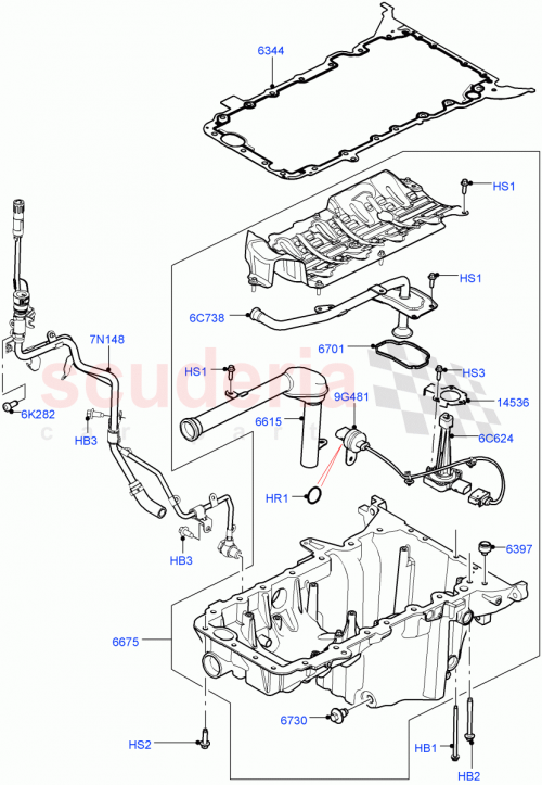 Part Diagram for Land Rover LR035123