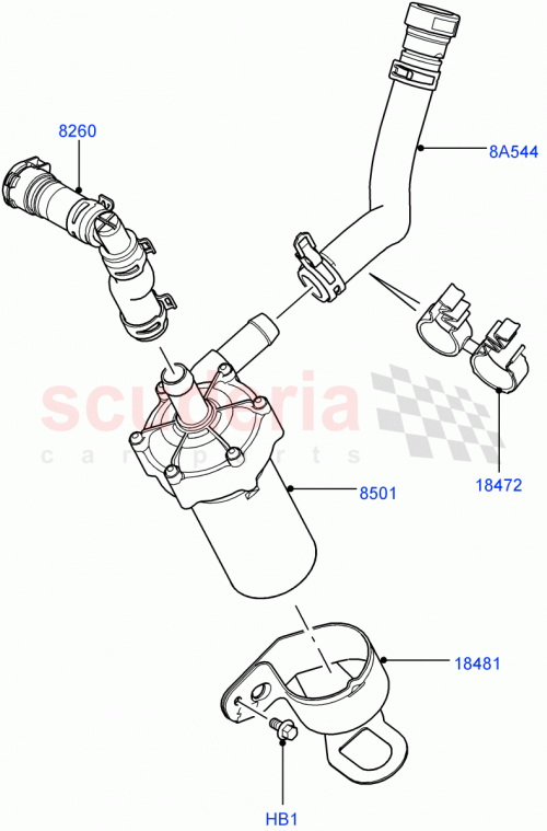 Part Diagram for Land Rover PCH501820