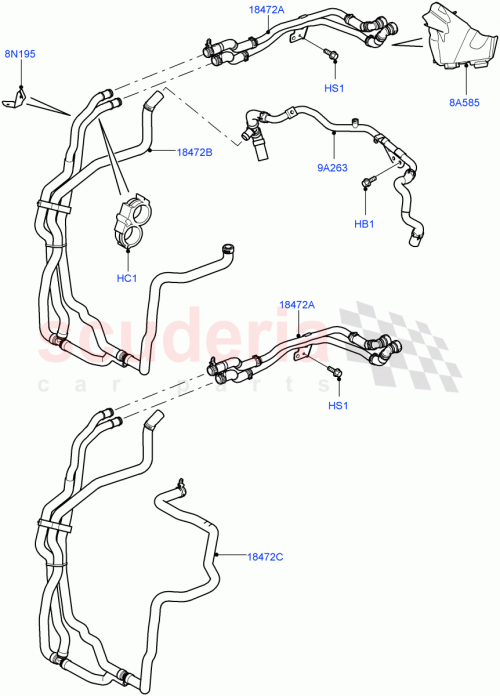 Part Diagram for Land Rover PCH502091