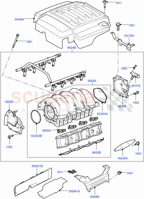 Part Diagram for Land Rover LWF500020