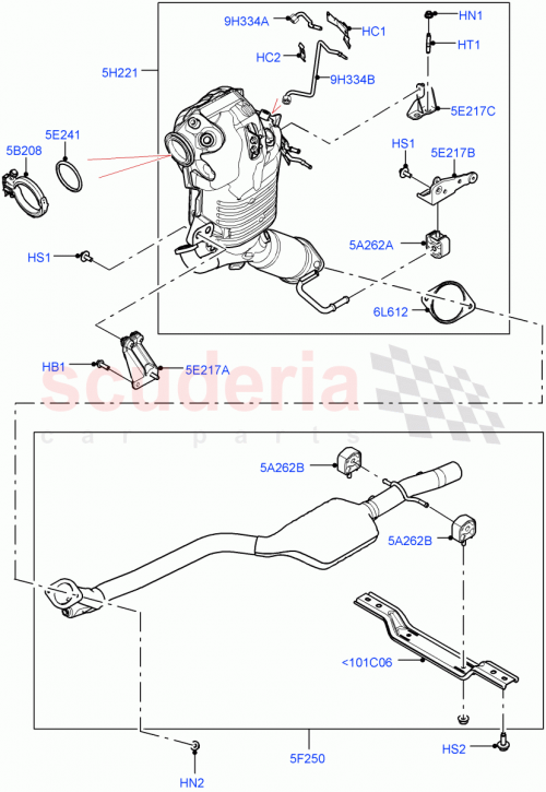 Part Diagram for Land Rover LR141510