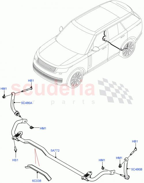 Part Diagram for Land Rover LR155118