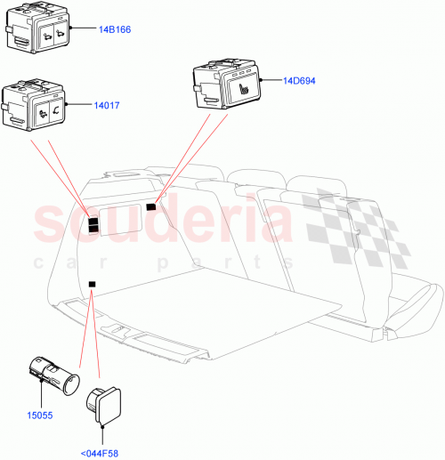 Part Diagram for Land Rover LR081327
